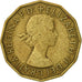Coin, Great Britain, Elizabeth II, 3 Pence, 1954, EF(40-45), Nickel-brass