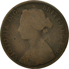 Coin, Great Britain, Victoria, 1/2 Penny, 1875, VG(8-10), Bronze, KM:754