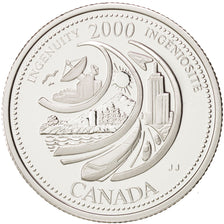 Canada, Elizabeth II, 25 Cents, 2000, Ingenuity, Ottawa, PROOF, KM 380a