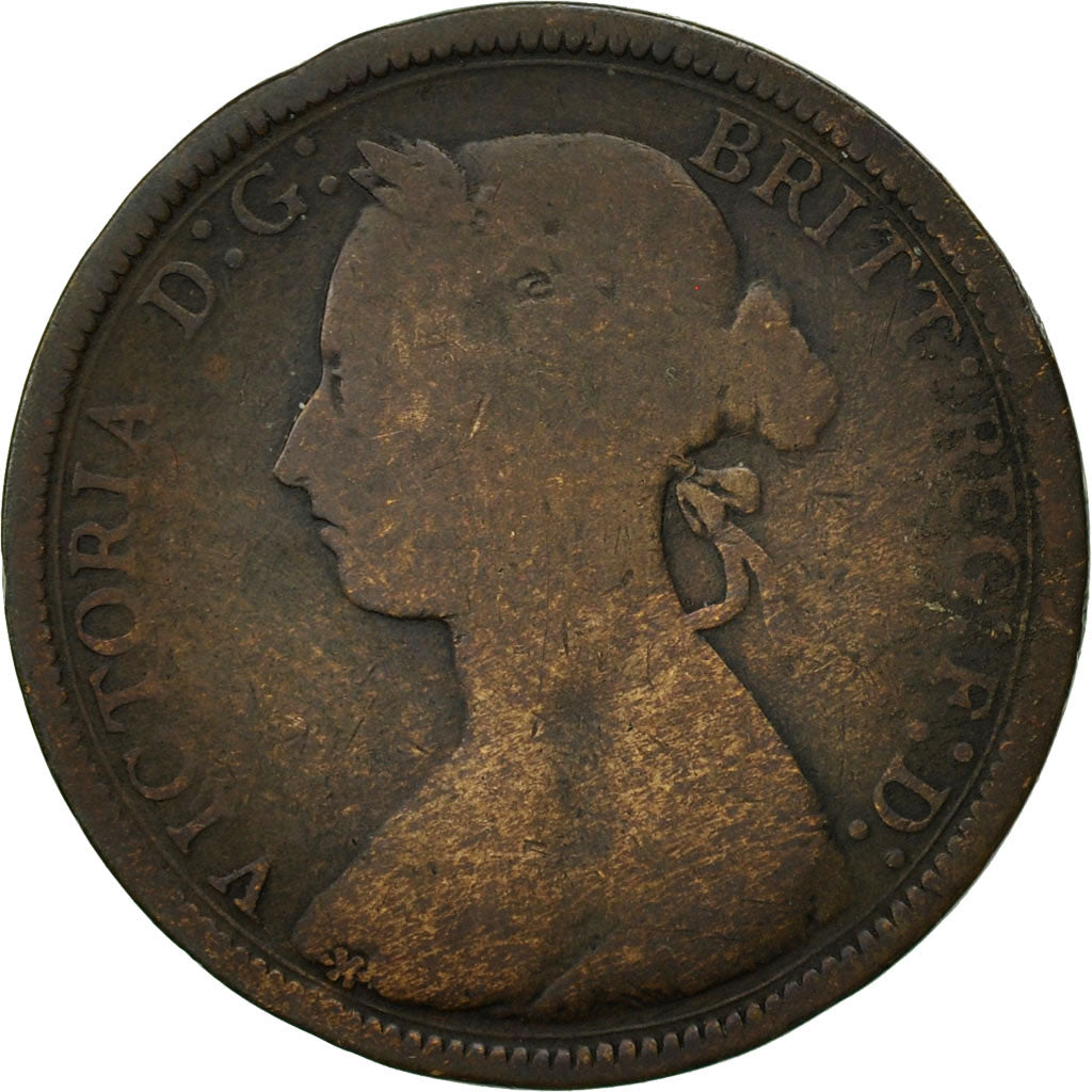 Monnaie, Grande-Bretagne, Victoria, 1/2 Penny, 1889, B, Bronze, KM:754