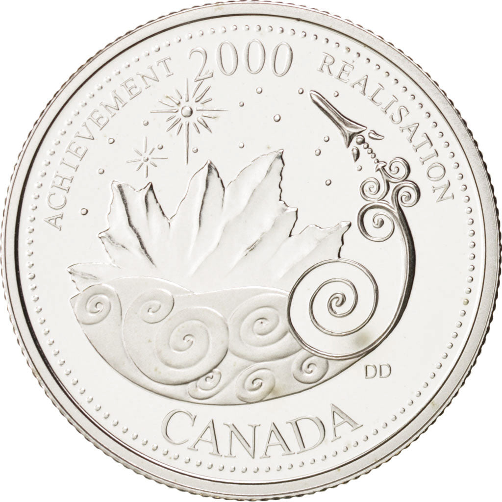 Coin, Canada, Elizabeth II, 25 Cents, 2000, Royal Canadian Mint, Ottawa