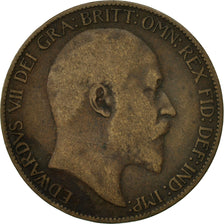 Great Britain, Edward VII, 1/2 Penny, 1906, VF(30-35), Bronze, KM:793.2