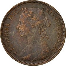Great Britain, Victoria, 1/2 Penny, 1885, EF(40-45), Bronze, KM:754