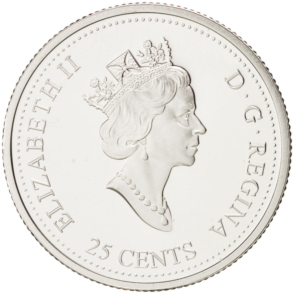 Canada, Elizabeth II, 25 Cents, 2000, Nature, Ottawa, PROOF, KM 382a