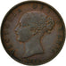 Great Britain, Victoria, 1/2 Penny, 1853, EF(40-45), Copper, KM:726