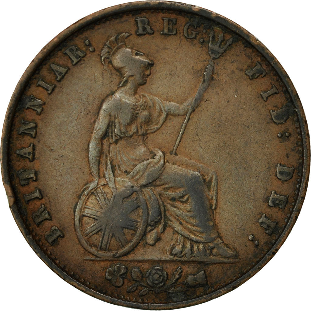 Great Britain, Victoria, 1/2 Penny, 1853, EF(40-45), Copper, KM:726
