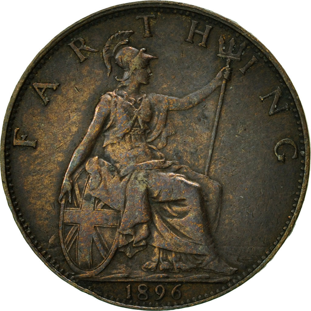 Great Britain, Victoria, Farthing, 1896, EF(40-45), Bronze, KM:788.1