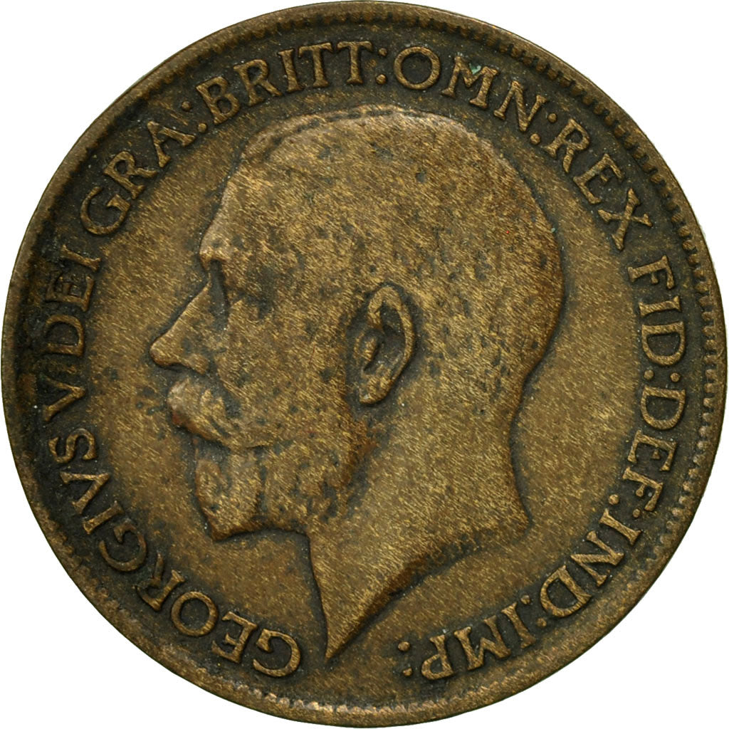 Coin, Great Britain, George V, Farthing, 1914, EF(40-45), Bronze, KM:808.1