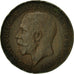 Moneda, Gran Bretaña, George V, Farthing, 1925, MBC, Bronce, KM:808.2