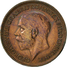 Coin, Great Britain, George V, Farthing, 1927, EF(40-45), Bronze, KM:825