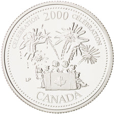 Canada, Elizabeth II, 25 Cents, 2000, Celebration, Ottawa, PROOF, KM 383a
