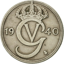 Sweden, Gustaf V, 50 Öre, 1940, EF(40-45), Nickel-Bronze, KM:796