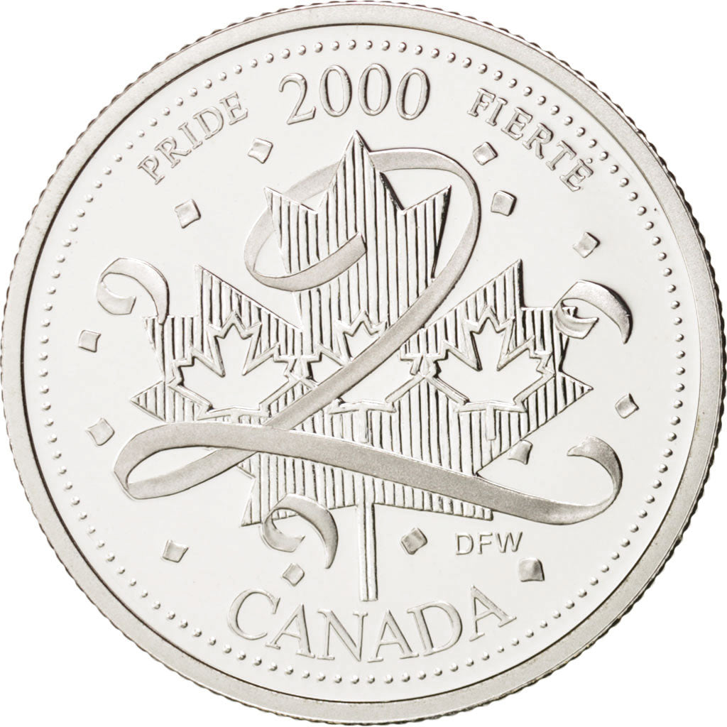 Canada, Elizabeth II, 25 Cents, 2000, Pride, Ottawa, PROOF, KM 384.2a