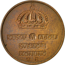 Sweden, Gustaf VI, 5 Öre, 1958, AU(50-53), Bronze, KM:822