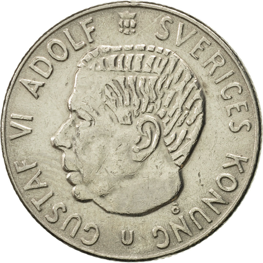 Monnaie, Suède, Gustaf VI, Krona, 1969, TTB+, Copper-Nickel Clad Copper