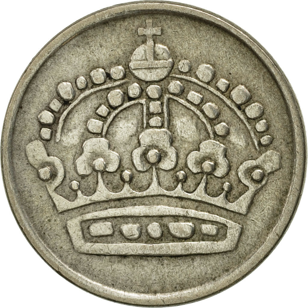 Coin, Sweden, Gustaf VI, 25 Öre, 1956, AU(50-53), Silver, KM:824