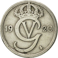 Monnaie, Suède, Gustaf V, 10 Öre, 1920, TTB+, Nickel-Bronze, KM:795