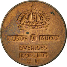 Coin, Sweden, Gustaf VI, 2 Öre, 1962, AU(55-58), Bronze, KM:821