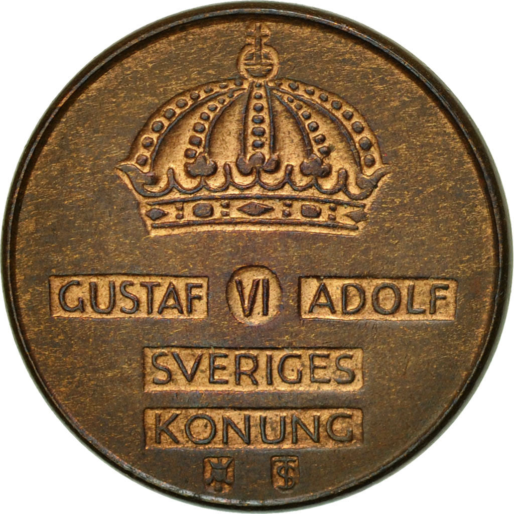 Coin, Sweden, Gustaf VI, Ore, 1958, AU(55-58), Bronze, KM:820