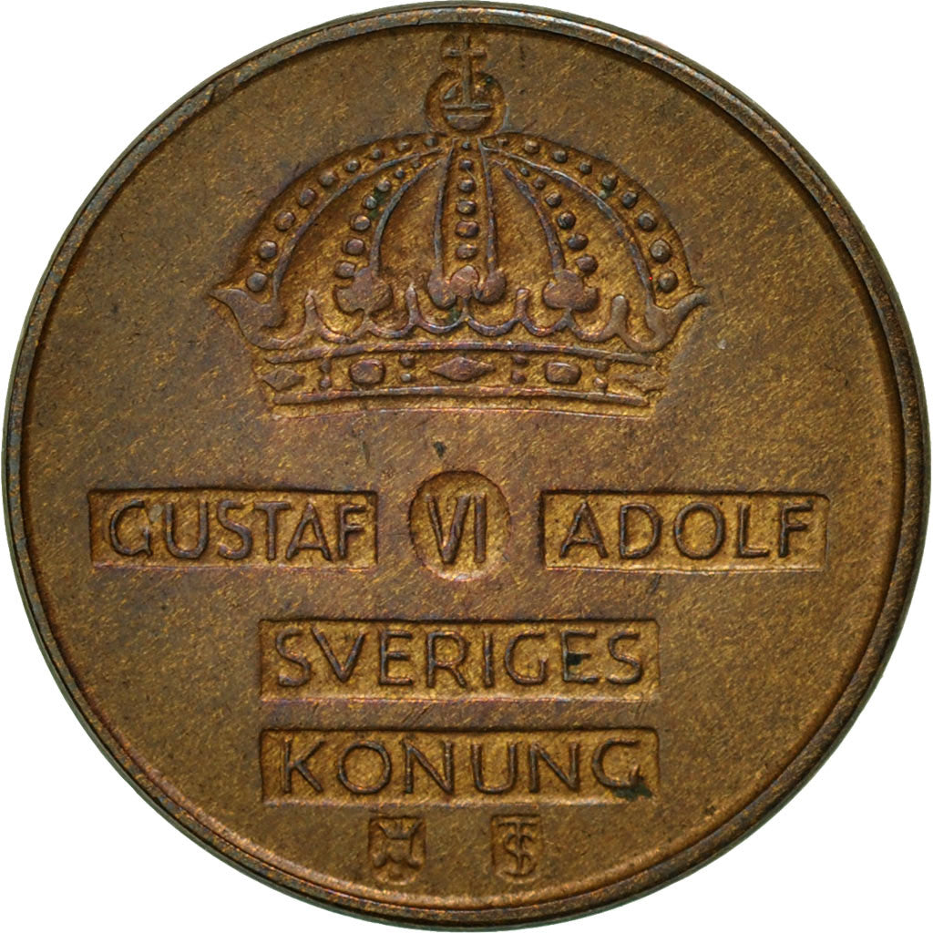 Coin, Sweden, Gustaf VI, Ore, 1961, AU(55-58), Bronze, KM:820