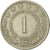 Moneta, Jugosławia, Dinar, 1973, AU(55-58), Miedź-Nikiel-Cynk, KM:59