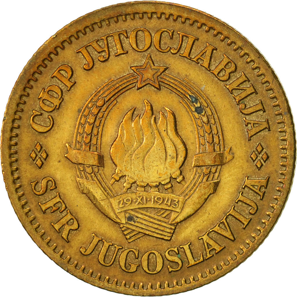 Münze, Jugoslawien, 20 Para, 1965, SS+, Messing, KM:45