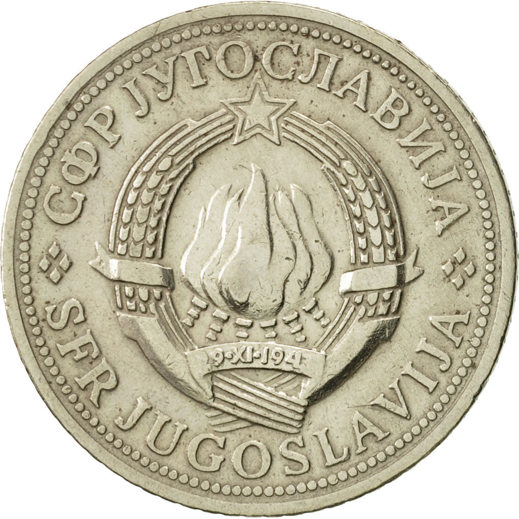 Moneta, Iugoslavia, 2 Dinara, 1971, BB+, Rame-nichel-zinco, KM:57
