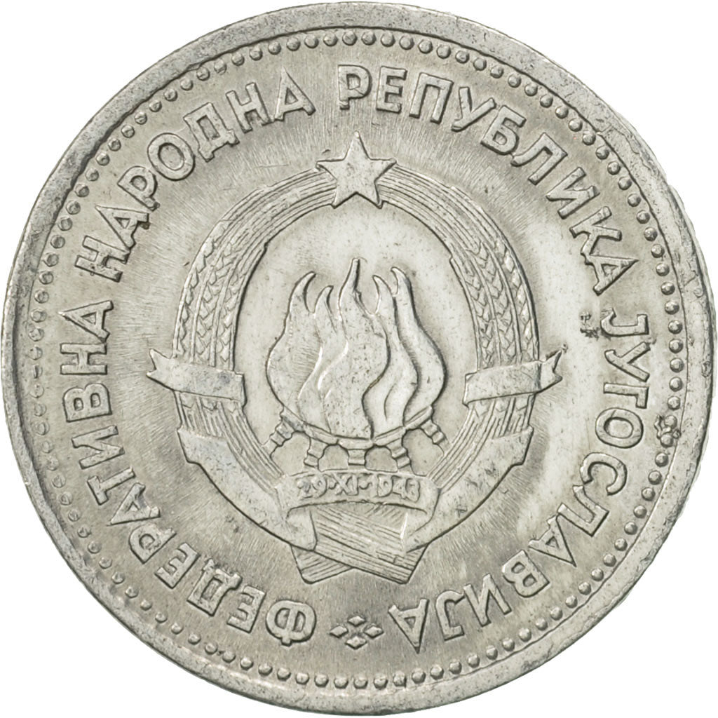 Coin, Yugoslavia, Dinar, 1953, AU(50-53), Aluminum, KM:30