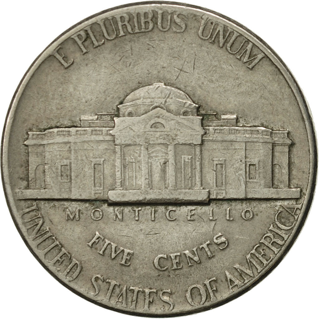 Coin, United States, Jefferson Nickel, 5 Cents, 1971, U.S. Mint, Denver