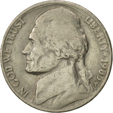 Coin, United States, Jefferson Nickel, 5 Cents, 1985, U.S. Mint, Philadelphia