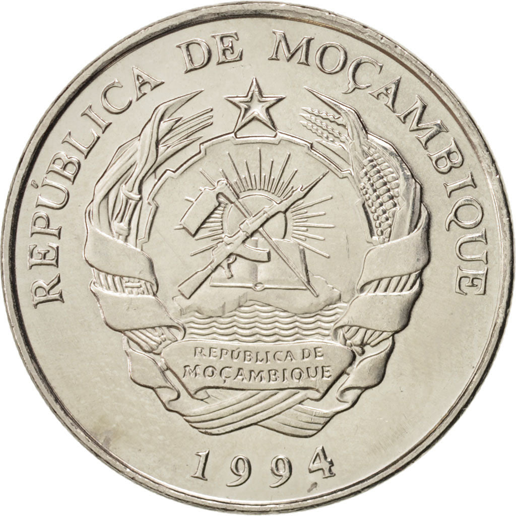 Mozambique, 50 Meticais, 1994, Royal Mint, Nickel Clad Steel, KM:119