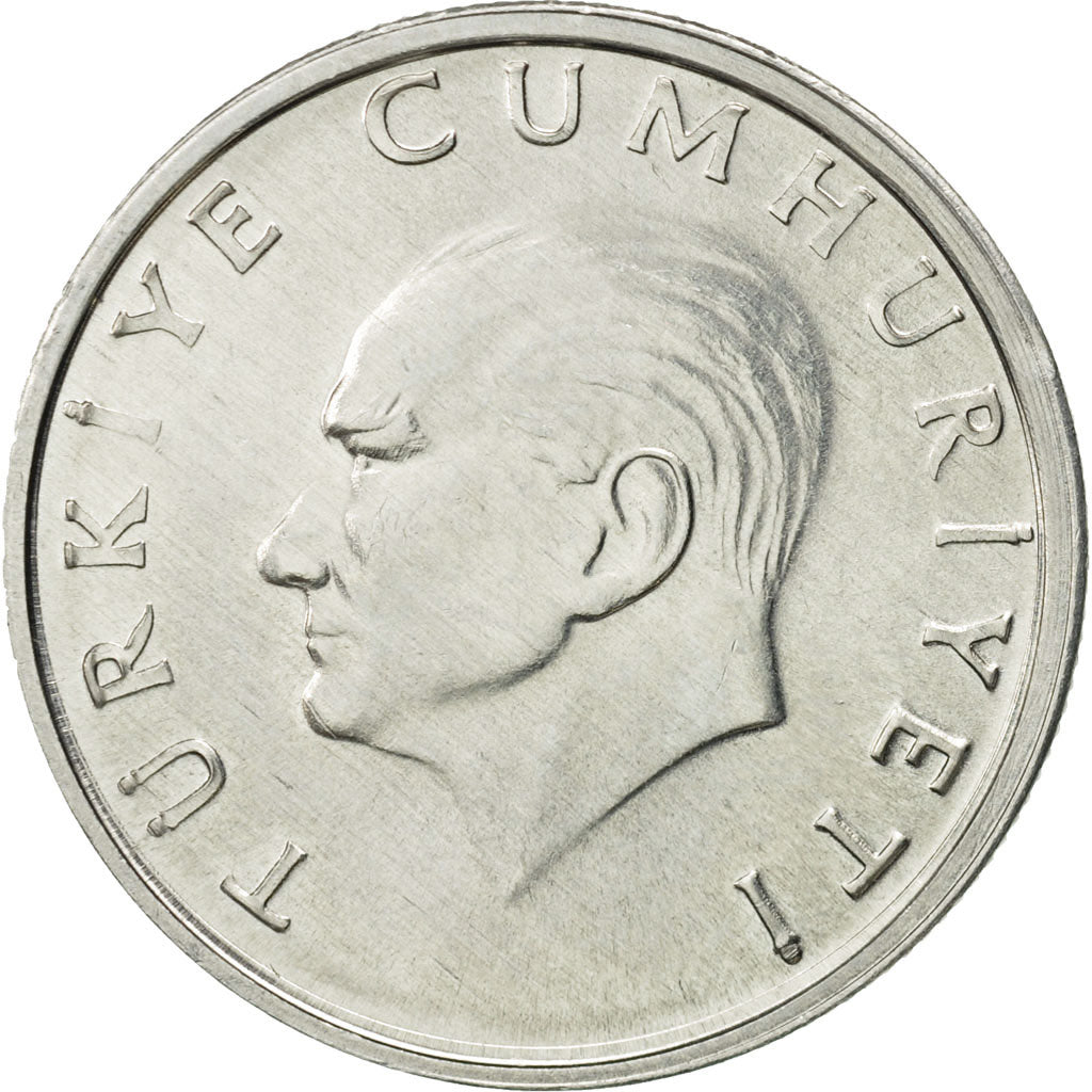 Coin, Turkey, 25 Lira, 1988, AU(55-58), Aluminum, KM:975