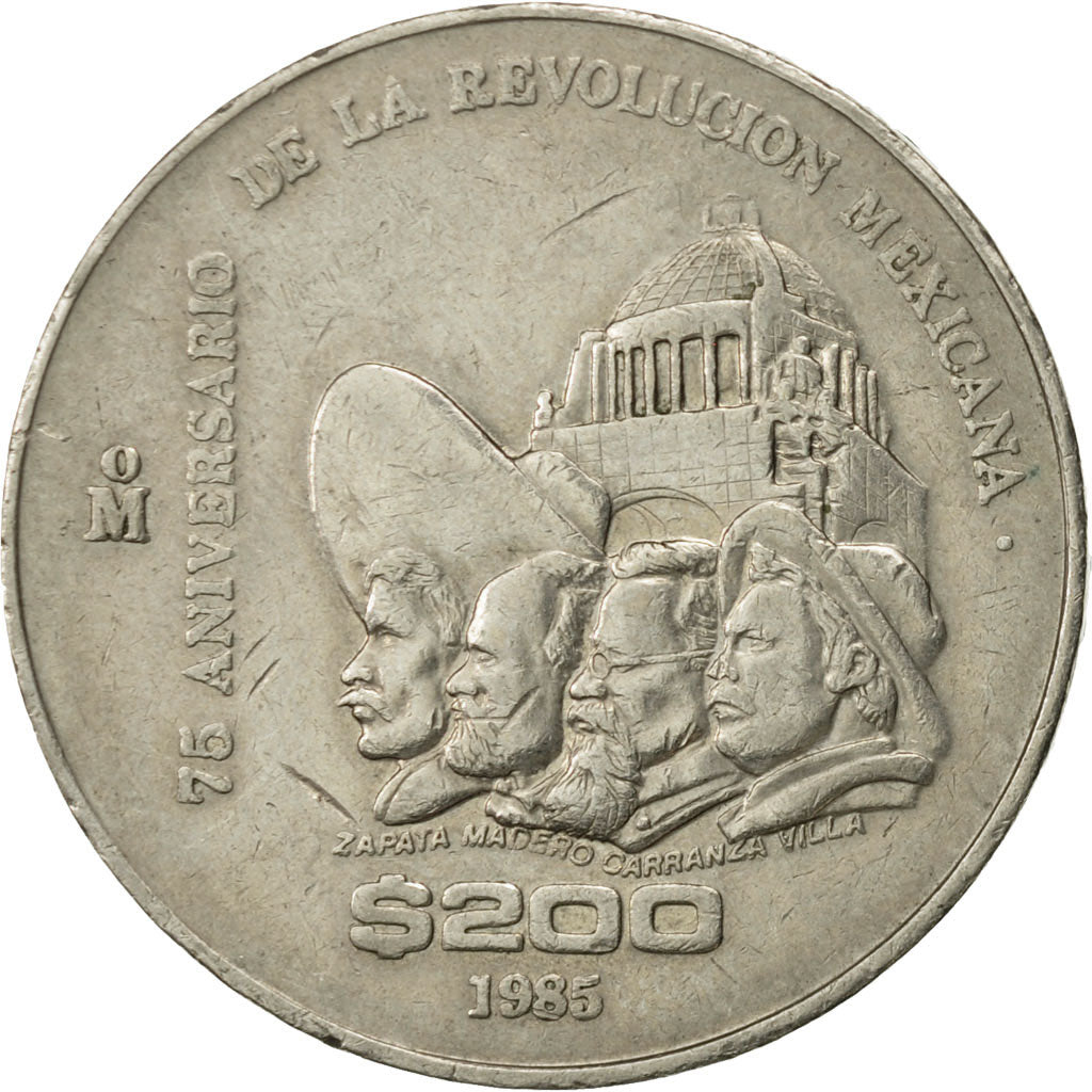 Mexique, 200 Pesos, 1985, Mexico City, TTB+, Copper-nickel, KM:509