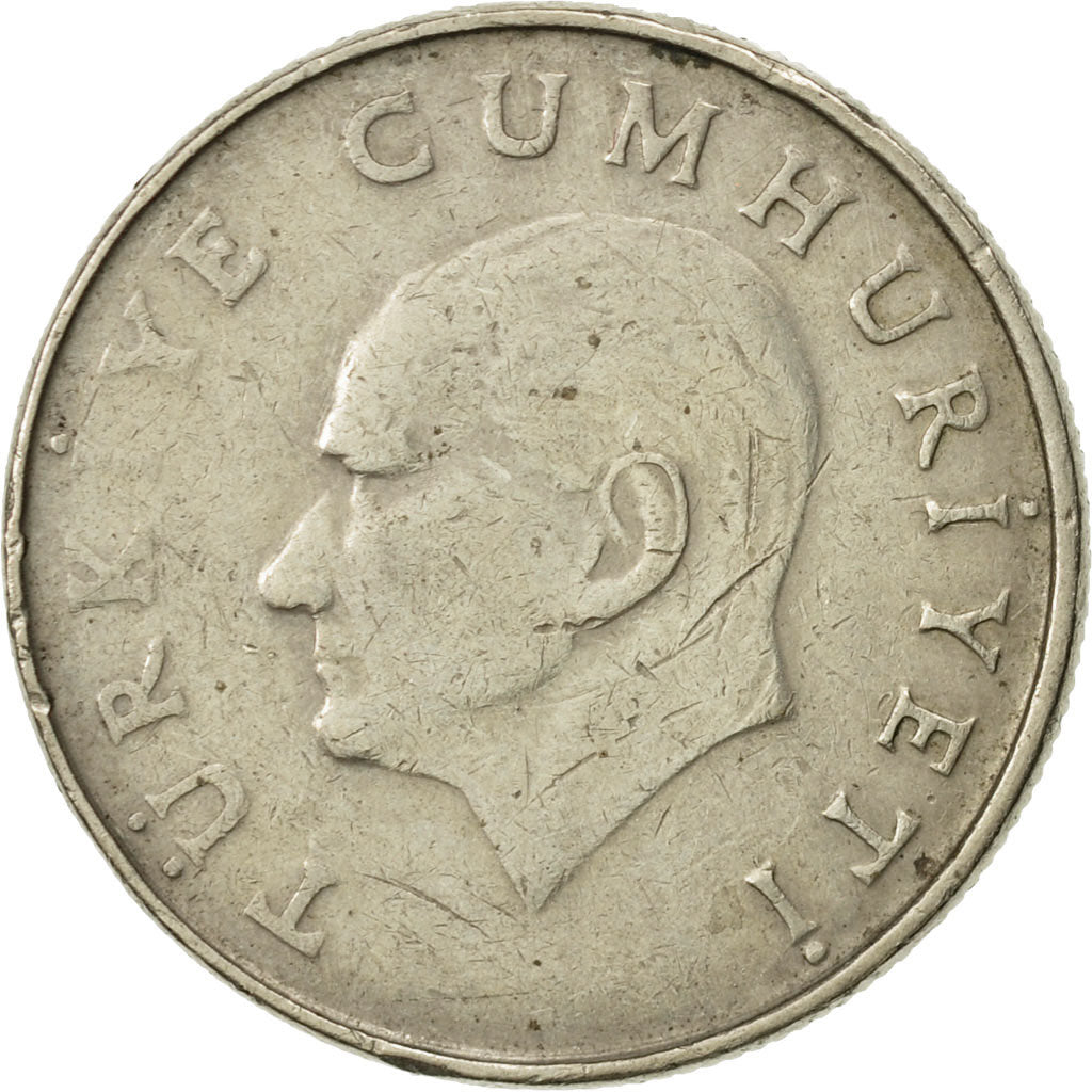 Coin, Turkey, 50 Lira, 1985, VF(30-35), Copper-Nickel-Zinc, KM:966