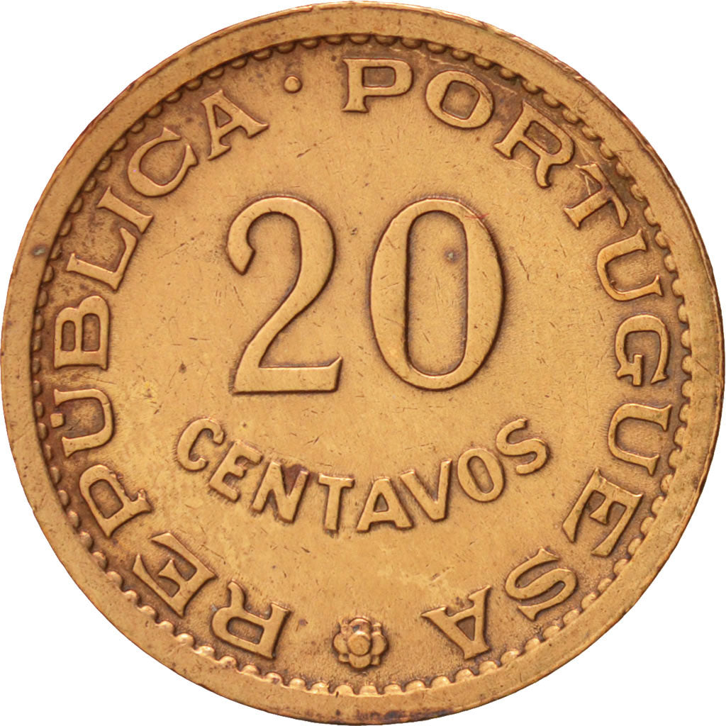 Mozambique, 20 Centavos, 1974, Bronze, KM:88