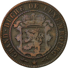 Luxembourg, William III, 10 Centimes, 1870, Utrecht, VF(30-35), Bronze, KM:23.1