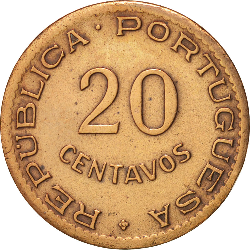 Mozambique, 20 Centavos, 1949, Bronze, KM:75