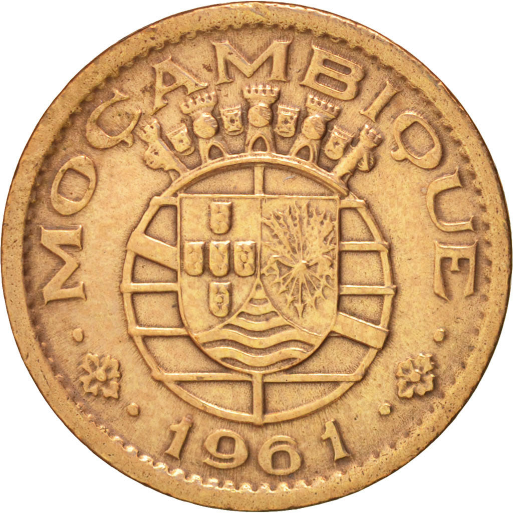 Mozambique, 10 Centavos, 1961, Bronze, KM:83