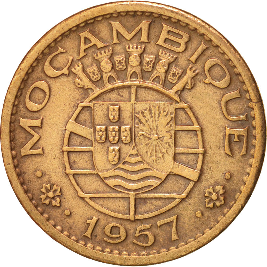 Mozambique, 50 Centavos, 1957, Bronze, KM:81