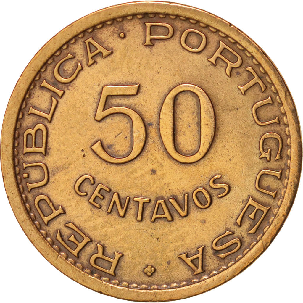 Mozambique, 50 Centavos, 1957, Bronze, KM:81