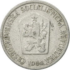 Monnaie, Tchécoslovaquie, 10 Haleru, 1964, TTB, Aluminium, KM:49.1
