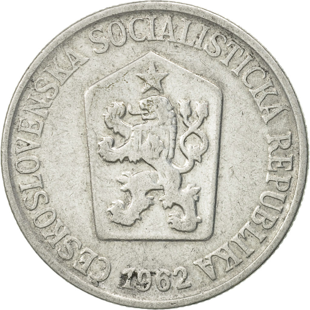 Coin, Czechoslovakia, 25 Haleru, 1962, EF(40-45), Aluminum, KM:54