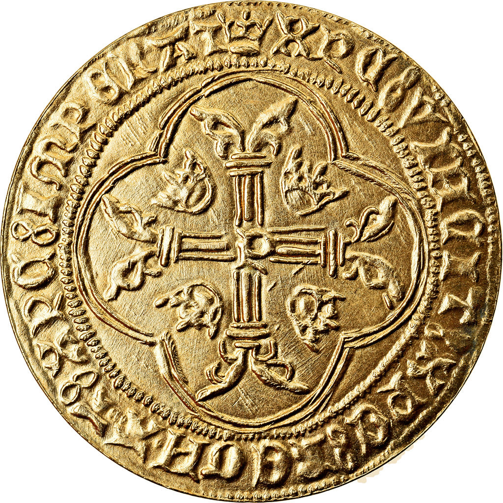 France, Medal, Reproduction Ecu à la Couronne de Louis XI, MS(65-70), Bronze