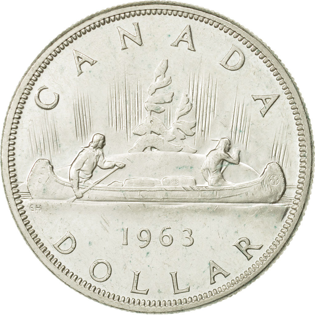 Canada, Elizabeth II, Dollar, 1963, Royal Canadian Mint, Ottawa, EF(40-45)