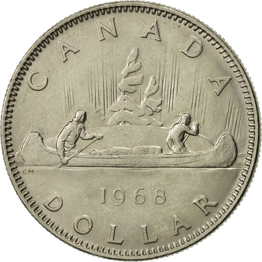 Canada, Elizabeth II, Dollar, 1968, Royal Canadian Mint, TTB+, Nickel, KM:76.1