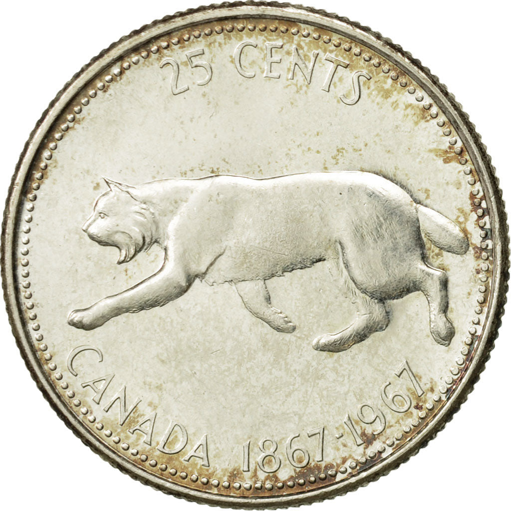 Monnaie, Canada, Elizabeth II, 25 Cents, 1967, Royal Canadian Mint, Ottawa, TTB