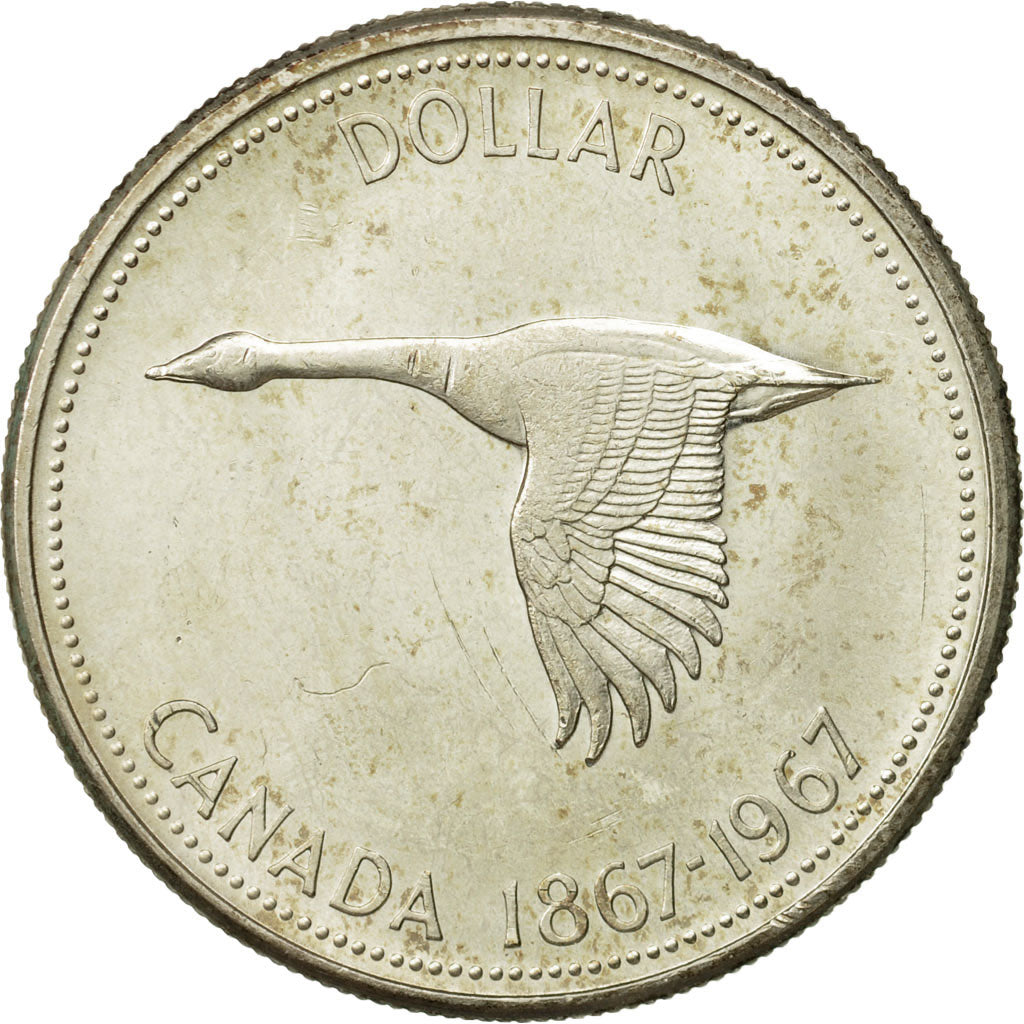 Coin, Canada, Elizabeth II, Dollar, 1967, Royal Canadian Mint, Ottawa