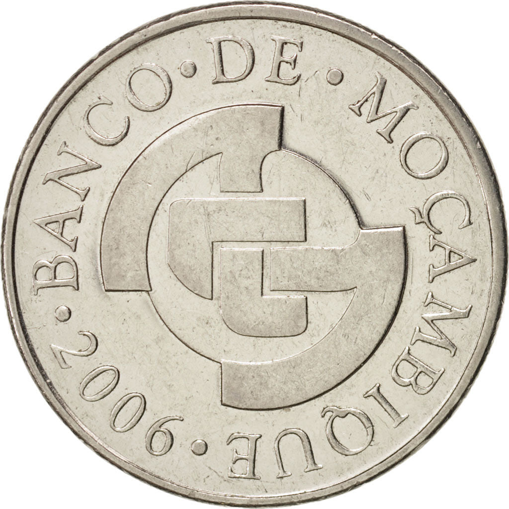 Mozambique, 2 Meticais, 2006, Nickel plated steel, KM 138