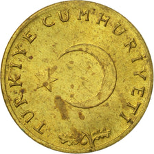 Turkey, Kurus, 1961, VF(30-35), Brass, KM:895