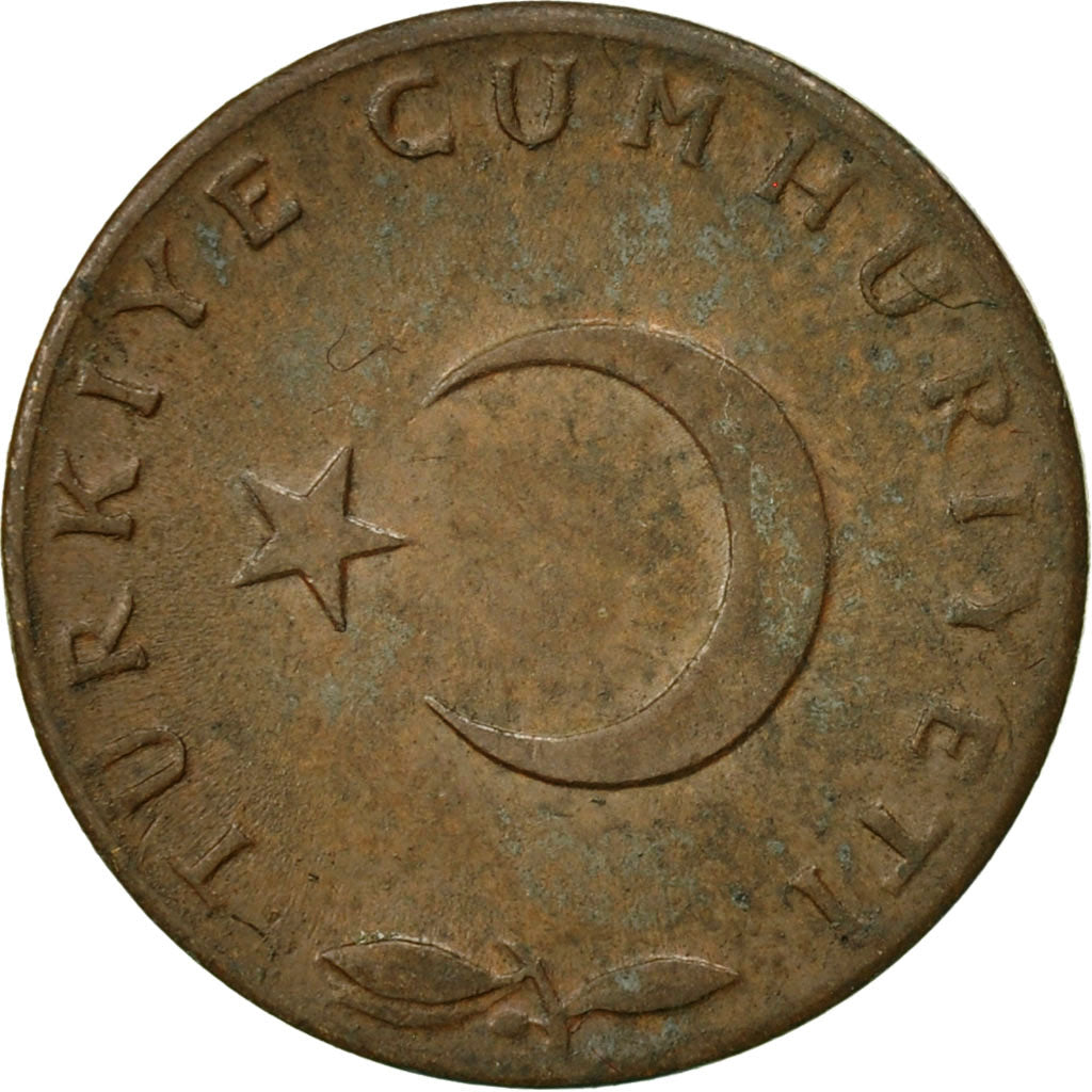 Coin, Turkey, 5 Kurus, 1967, VF(30-35), Bronze, KM:890.1